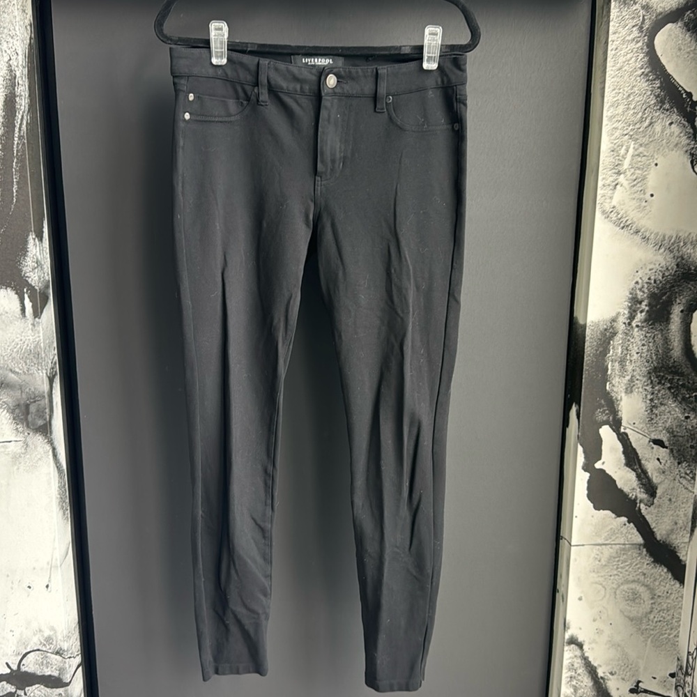 Liverpool Jeans, Black Stretch Skinny, Size 8